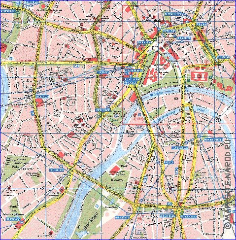 Transporte mapa de Moscovo em ingles