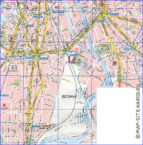 Transporte mapa de Moscovo em ingles