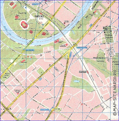 Transporte mapa de Moscovo em ingles