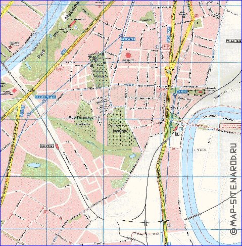 Transporte mapa de Moscovo em ingles