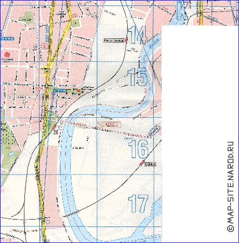 Transporte mapa de Moscovo em ingles