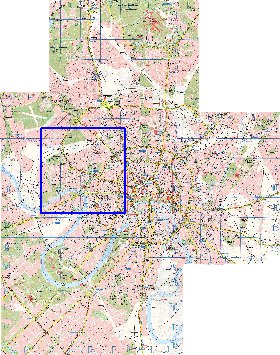 Transport carte de Moscou en anglais