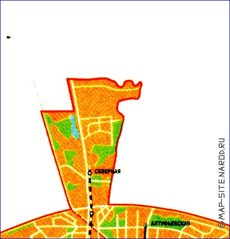 Transporte mapa de Moscovo