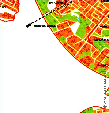 Transporte mapa de Moscovo