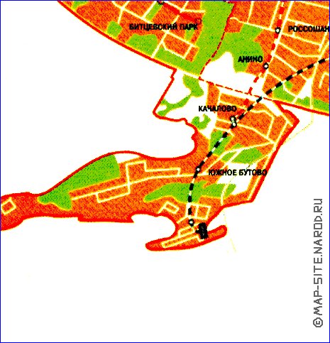 Transporte mapa de Moscovo