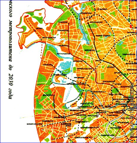 Transporte mapa de Moscovo