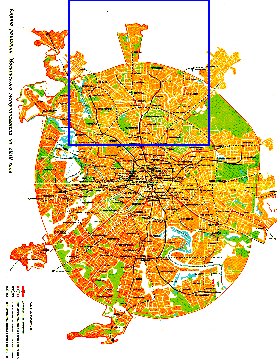 Transporte mapa de Moscovo