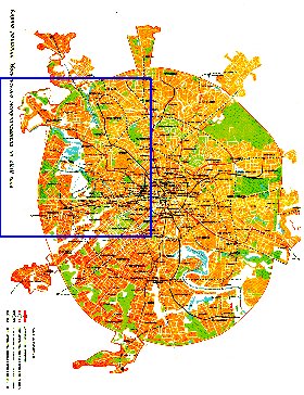 Transporte mapa de Moscovo