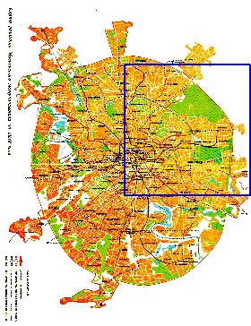 Transporte mapa de Moscovo