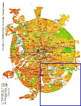 Transporte mapa de Moscovo