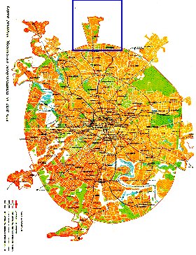 Transporte mapa de Moscovo