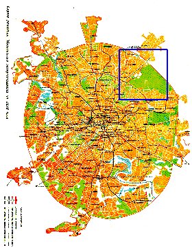 Transporte mapa de Moscovo