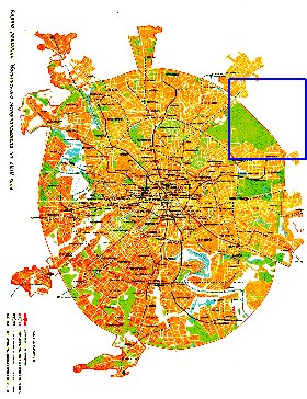 Transporte mapa de Moscovo