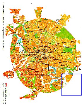 Transporte mapa de Moscovo