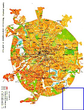 Transporte mapa de Moscovo