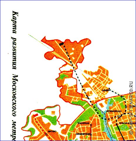 Transporte mapa de Moscovo