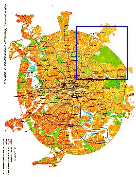 Transporte mapa de Moscovo