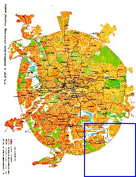 Transporte mapa de Moscovo