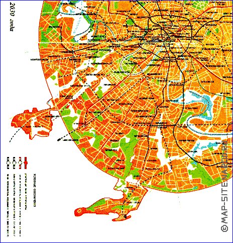 Transporte mapa de Moscovo