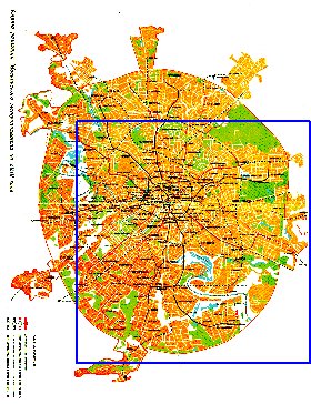 Transporte mapa de Moscovo