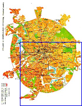 Transporte mapa de Moscovo