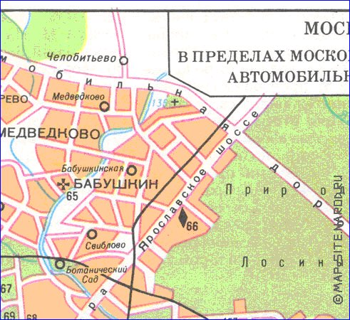 carte de Moscou