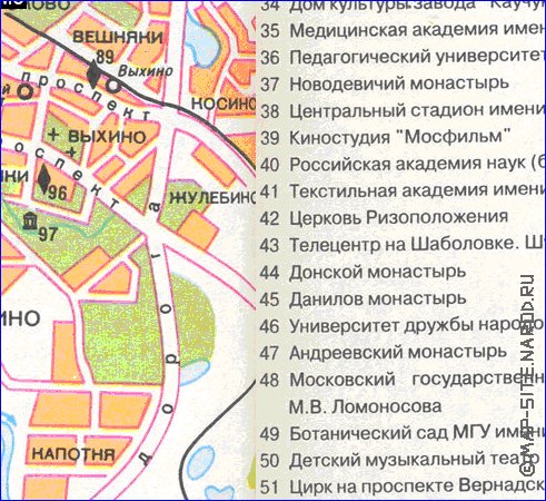 carte de Moscou