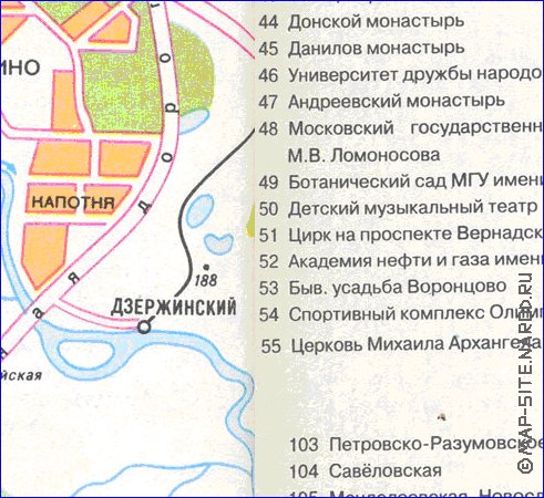 carte de Moscou