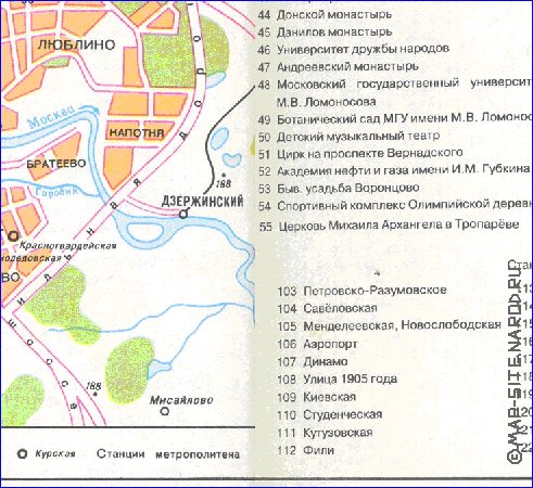 carte de Moscou