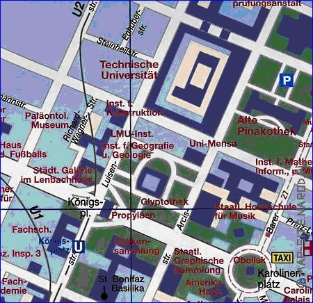 carte de Munich en allemand