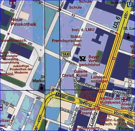 carte de Munich en allemand