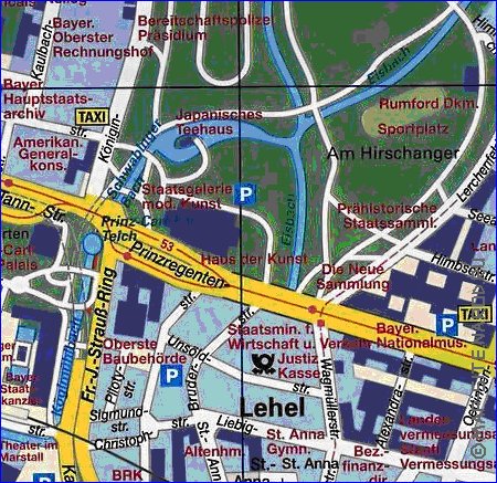 carte de Munich en allemand