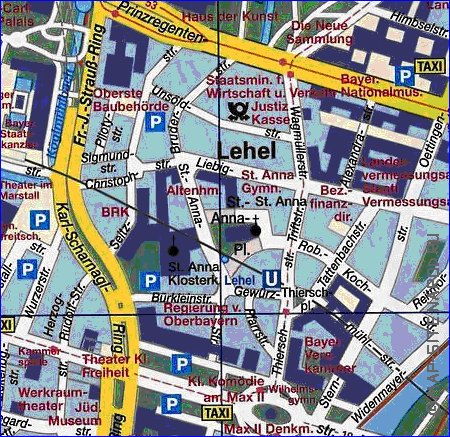 carte de Munich en allemand