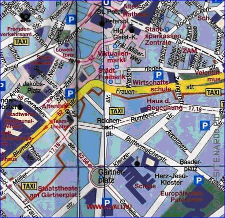 carte de Munich en allemand