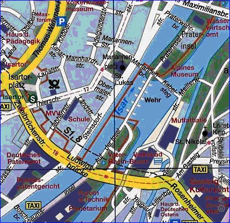 carte de Munich en allemand