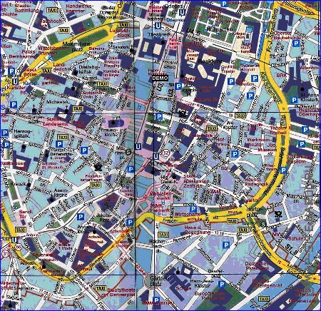 carte de Munich en allemand